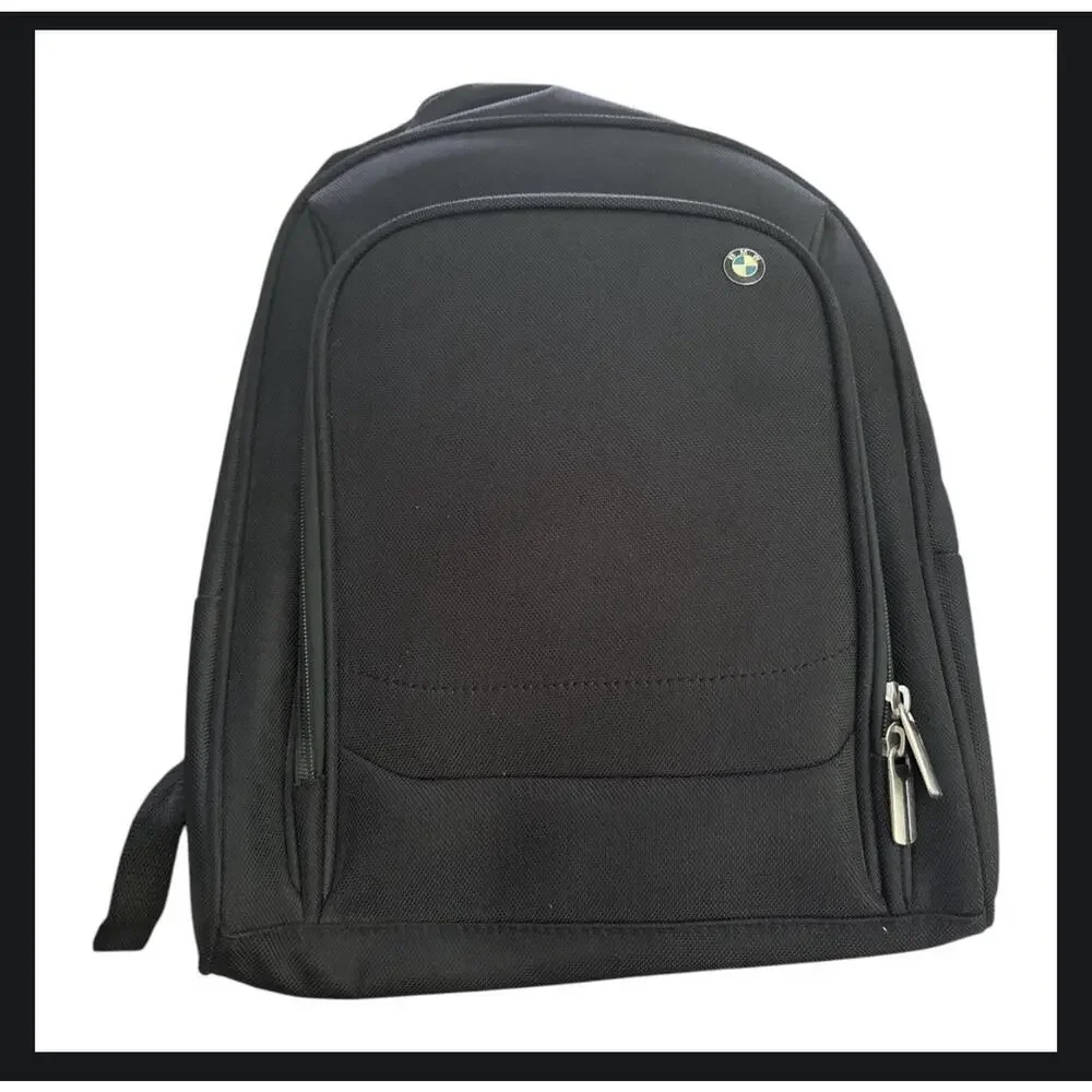 New BMW Motorrad Black Backpack Daily Motorcycle Touring Rucksack #80222166602